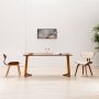Prolenta Premium Eetkamerstoelen 2 st gebogen hout en kunstleer crèmekleurig - Thumbnail 2