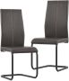 ForYou Prolenta Premium Eetkamerstoelen 2 st kunstleer bruin - Thumbnail 14