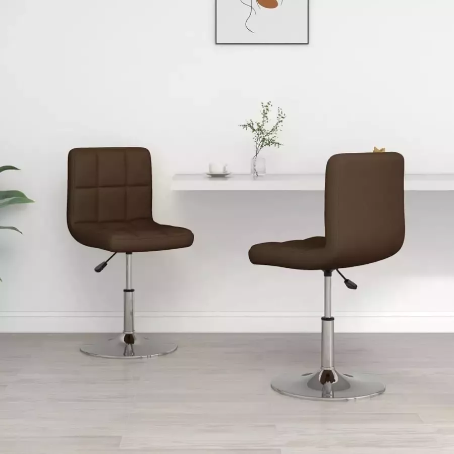 ForYou Prolenta Premium Eetkamerstoelen 2 st kunstleer bruin - Foto 3