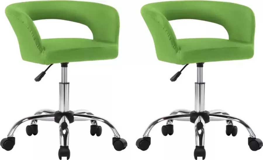 ForYou Prolenta Premium Eetkamerstoelen 2 st kunstleer groen - Foto 3