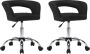 Prolenta Premium Eetkamerstoelen 2 st kunstleer zwart - Thumbnail 2