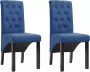 ForYou Prolenta Premium Eetkamerstoelen 2 st stof blauw - Thumbnail 11