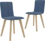 ForYou Prolenta Premium Eetkamerstoelen 2 st stof blauw - Thumbnail 9