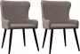 Prolenta Premium Eetkamerstoelen 2 st stof taupe - Thumbnail 14