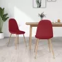 ForYou Prolenta Premium Eetkamerstoelen 2 st stof wijnrood - Thumbnail 10