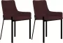 ForYou Prolenta Premium Eetkamerstoelen 2 st stof wijnrood - Thumbnail 11