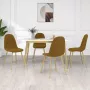 ForYou Prolenta Premium Eetkamerstoelen 4 st fluweel bruin - Thumbnail 4