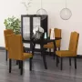 ForYou Prolenta Premium Eetkamerstoelen 4 st fluweel bruin - Thumbnail 6