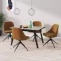 ForYou Prolenta Premium Eetkamerstoelen 4 st fluweel bruin - Thumbnail 3