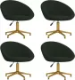 ForYou Prolenta Premium Eetkamerstoelen 4 st fluweel donkergroen - Thumbnail 2