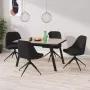 ForYou Prolenta Premium Eetkamerstoelen 4 st fluweel zwart - Thumbnail 2