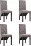 ForYou Prolenta Premium Eetkamerstoelen 4 st stof taupe - Thumbnail 1