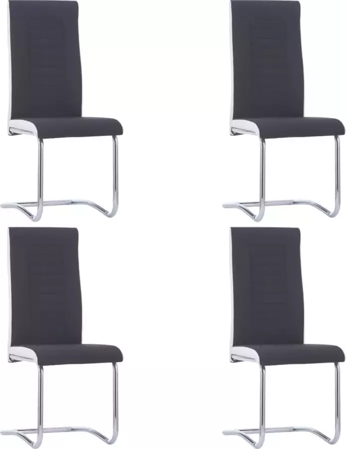ForYou Prolenta Premium Eetkamerstoelen 4 st stof zwart - Foto 10