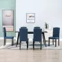 ForYou Prolenta Premium Eetkamerstoelen 6 st stof blauw - Thumbnail 8