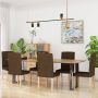 ForYou Prolenta Premium Eetkamerstoelen 6 st stof bruin - Thumbnail 1