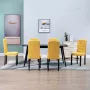 ForYou Prolenta Premium Eetkamerstoelen 6 st stof geel - Thumbnail 9