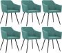 ForYou Prolenta Premium Eetkamerstoelen 6 st stof groen - Thumbnail 6