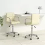 ForYou Prolenta Premium Eetkamerstoelen draaibaar 2 st stof crèmekleurig - Thumbnail 26