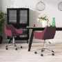 ForYou Prolenta Premium Eetkamerstoelen draaibaar 2 st stof paars - Thumbnail 5