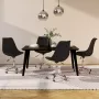 ForYou Prolenta Premium Eetkamerstoelen draaibaar 4 st stof zwart - Thumbnail 9