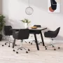 ForYou Prolenta Premium Eetkamerstoelen draaibaar 4 st stof zwart - Thumbnail 10