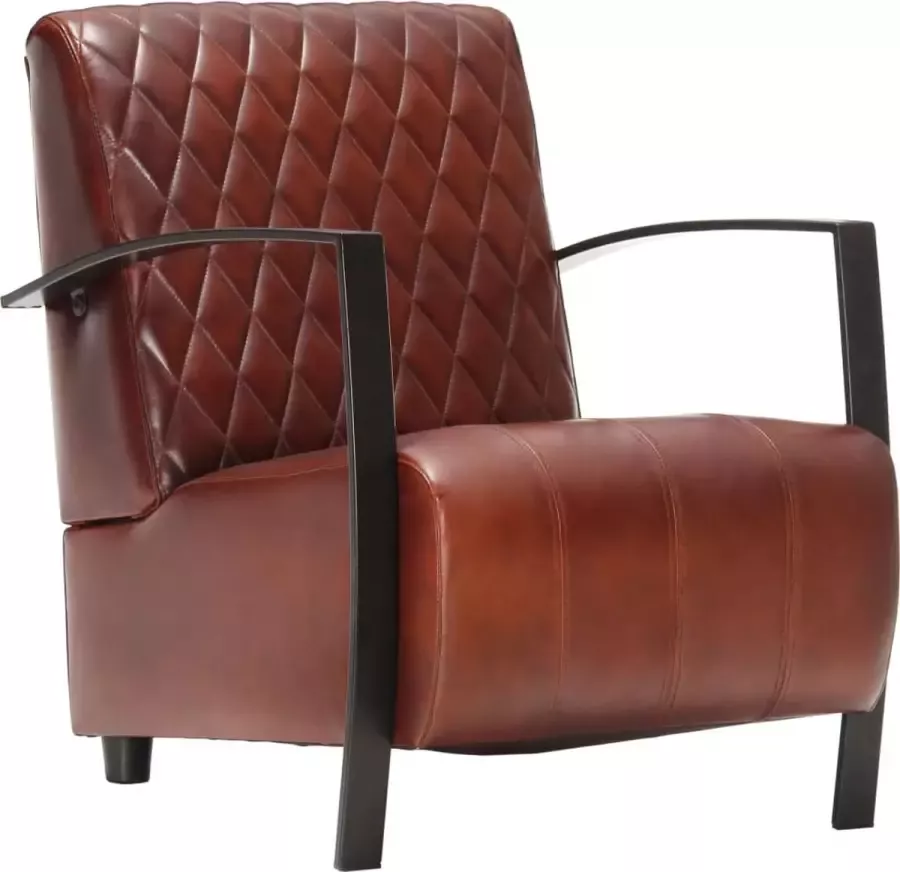 Prolenta Premium Fauteuil echt leer bruin- Fauteuil Fauteuils met armleuning Hoes stretch Relax Design - Foto 2