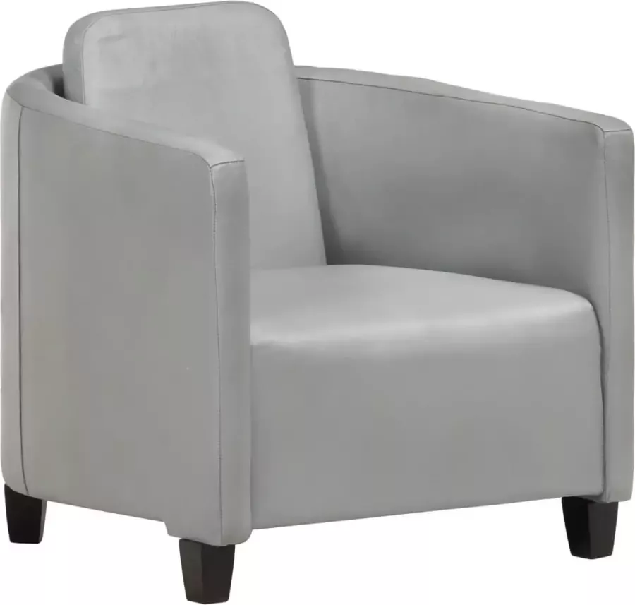 Prolenta Premium Fauteuil echt leer grijs
