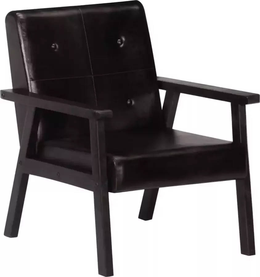 Prolenta Premium Fauteuil echt leer zwart