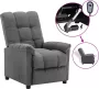 ForYou Prolenta Premium Fauteuil verstelbaar elektrisch stof lichtgrijs- Fauteuil Fauteuils met armleuning Hoes stretch Relax Design - Thumbnail 2