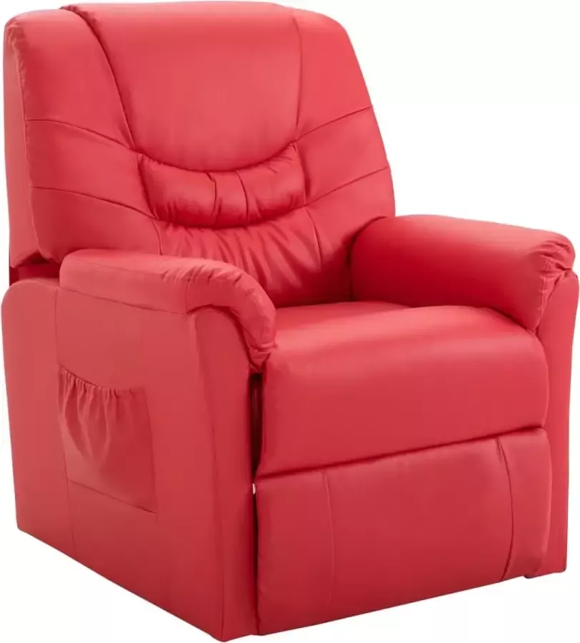 Prolenta Premium Fauteuil verstelbaar kunstleer rood