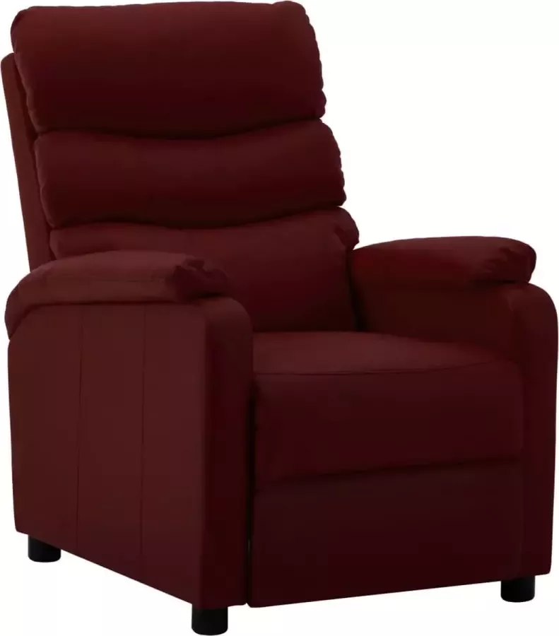 Prolenta Premium Fauteuil verstelbaar kunstleer wijnrood