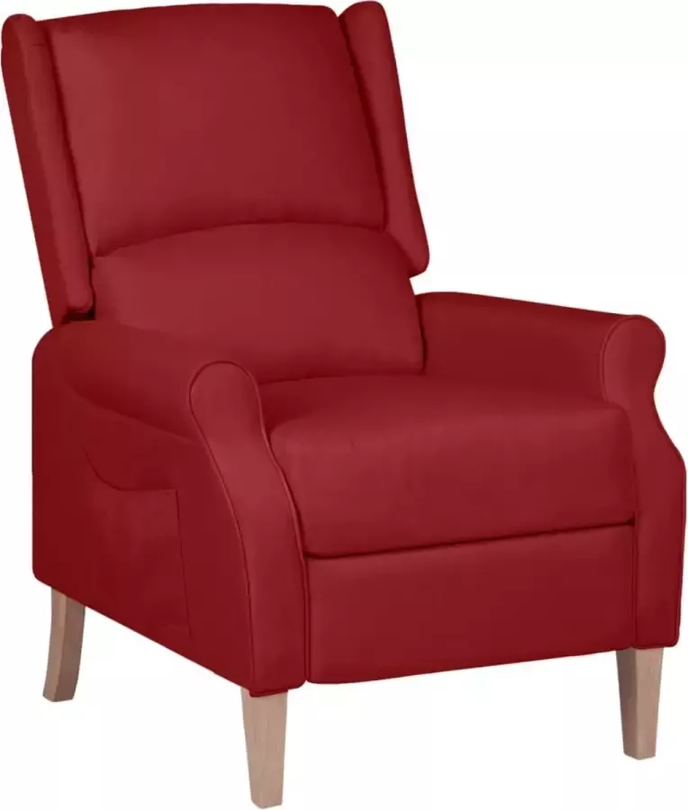 ForYou Prolenta Premium Fauteuil verstelbaar stof wijnrood- Fauteuil Fauteuils met armleuning Hoes stretch Relax Design - Foto 2