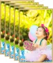 Prolenta Premium Fotolijsten 5 st voor wand of tafel 10x15 cm MDF goudkleurig - Thumbnail 1