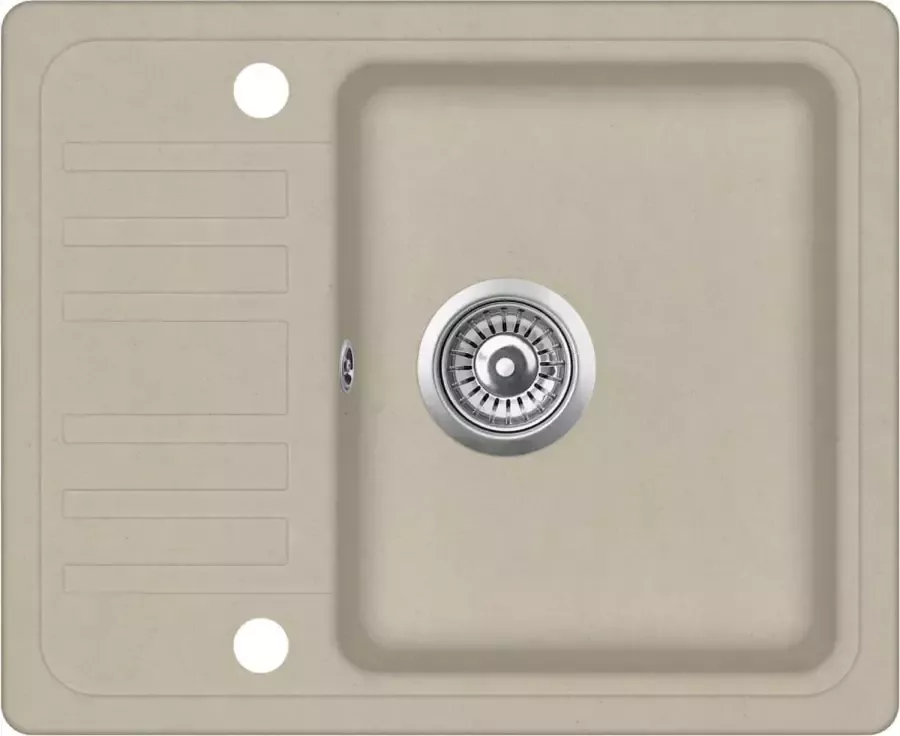 Prolenta Premium Gootsteen enkele bak graniet beige