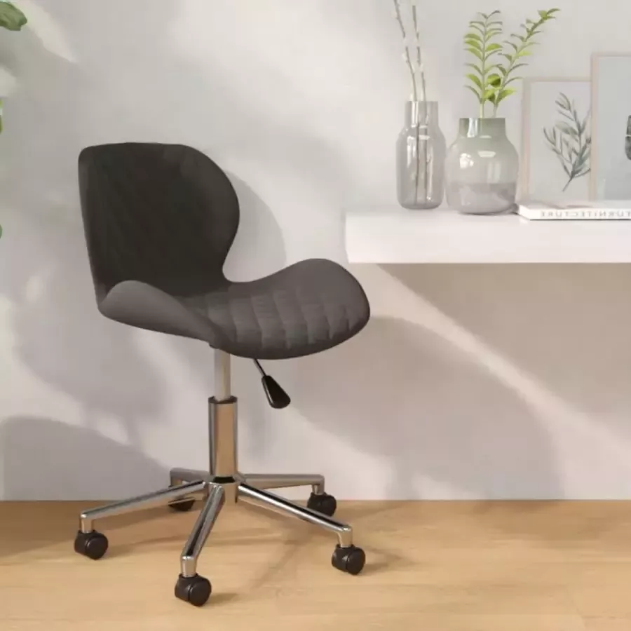 ForYou Prolenta Premium Kantoorstoel draaibaar fluweel donkergrijs