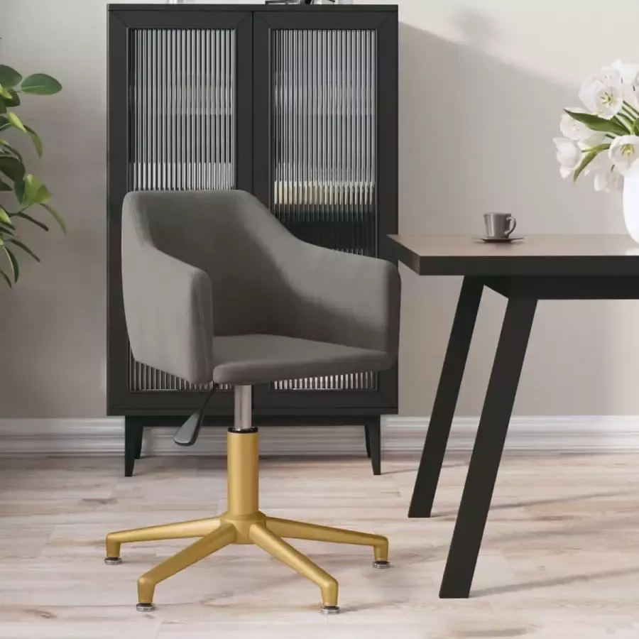 ForYou Prolenta Premium Kantoorstoel draaibaar fluweel donkergrijs - Foto 4