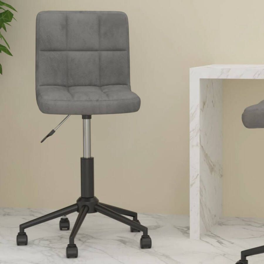 ForYou Prolenta Premium Kantoorstoel draaibaar fluweel donkergrijs - Foto 9