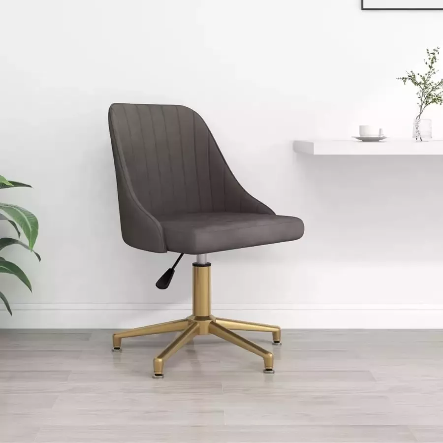 ForYou Prolenta Premium Kantoorstoel draaibaar fluweel donkergrijs - Foto 11