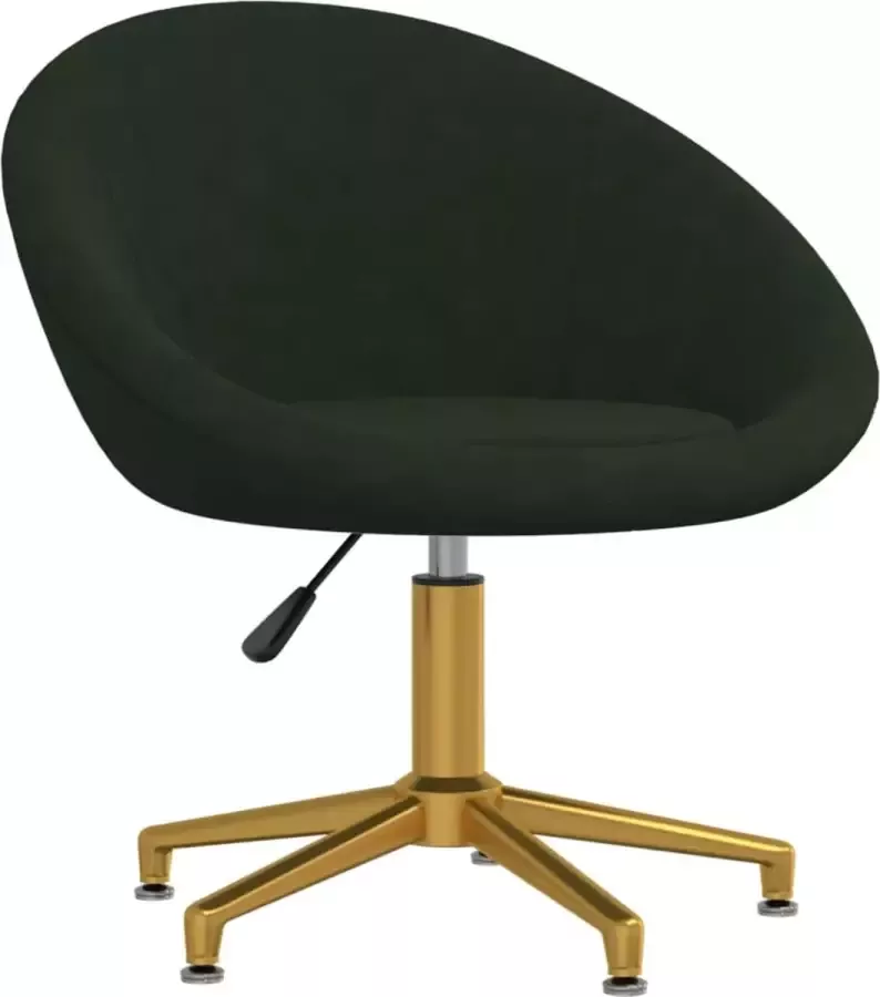 ForYou Prolenta Premium Kantoorstoel draaibaar fluweel donkergroen