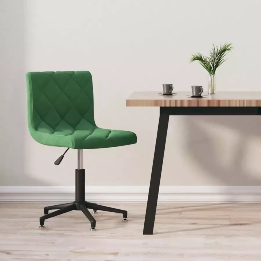 ForYou Prolenta Premium Kantoorstoel draaibaar fluweel donkergroen - Foto 2