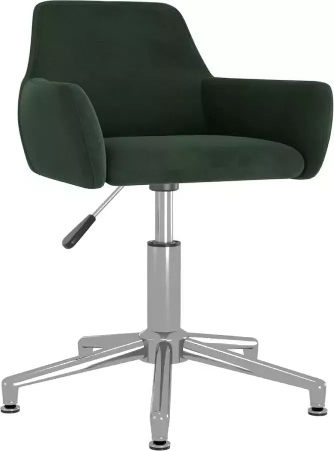 ForYou Prolenta Premium Kantoorstoel draaibaar fluweel donkergroen - Foto 7