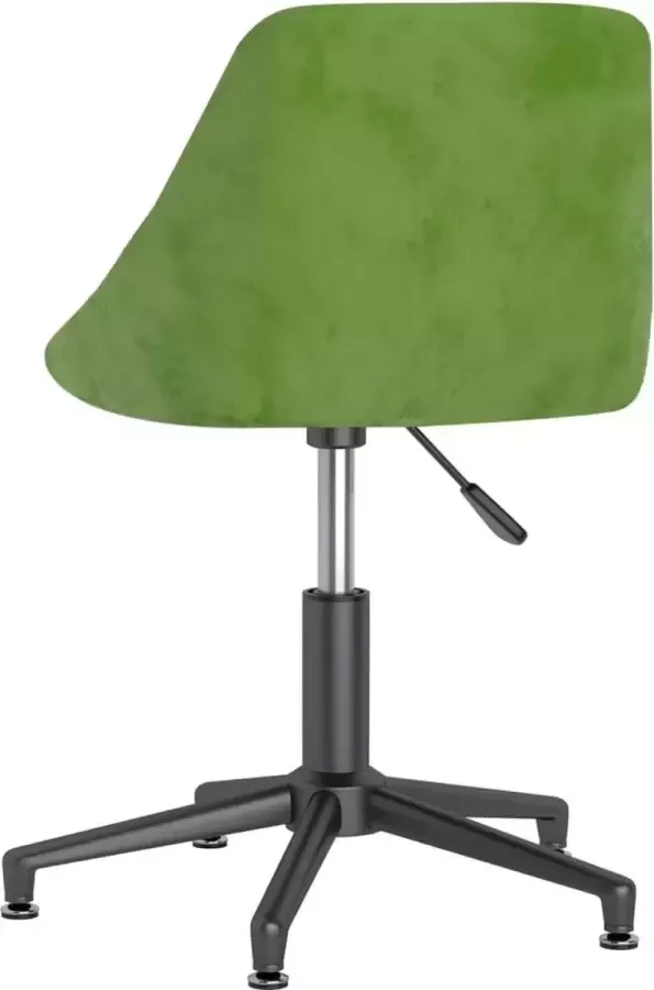 Prolenta Premium Kantoorstoel draaibaar fluweel lichtgroen - Foto 2