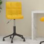 ForYou Prolenta Premium Kantoorstoel draaibaar fluweel mosterdgeel - Thumbnail 3