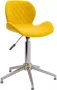 ForYou Prolenta Premium Kantoorstoel draaibaar fluweel mosterdgeel - Thumbnail 8