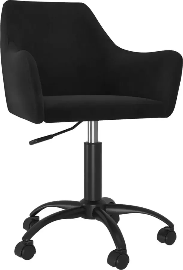 ForYou Prolenta Premium Kantoorstoel draaibaar fluweel zwart - Foto 14