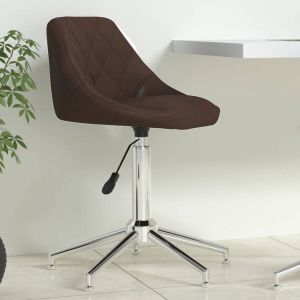 Prolenta Premium Kantoorstoel draaibaar kunstleer bruin