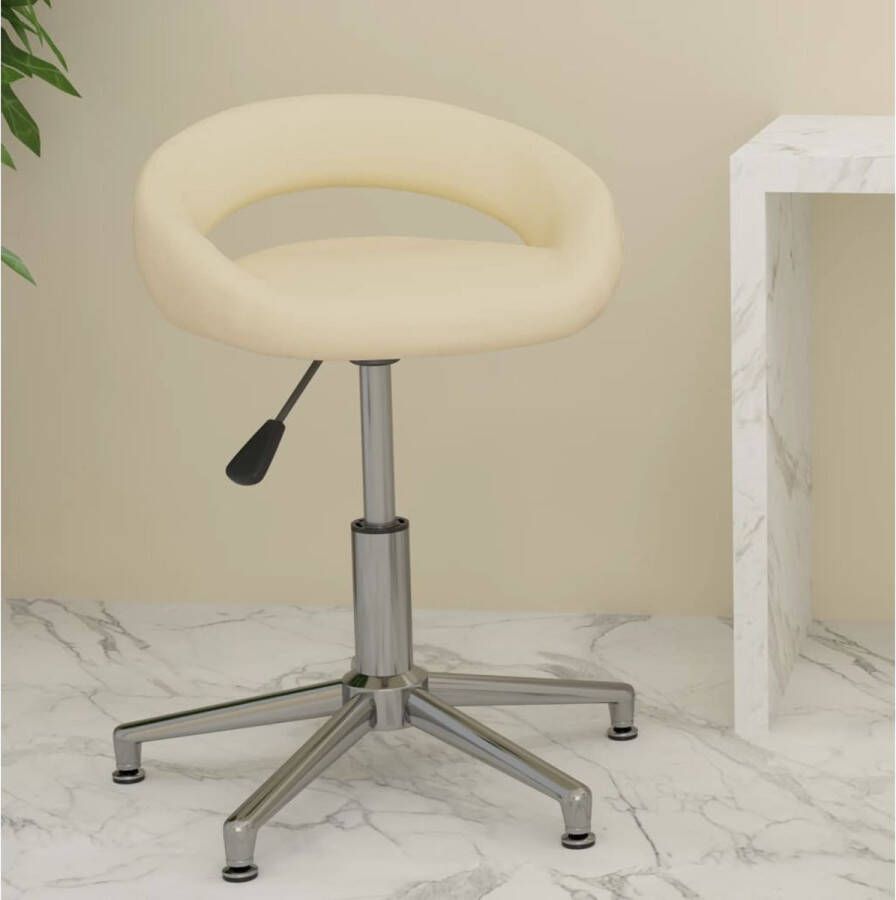 ForYou Prolenta Premium Kantoorstoel draaibaar kunstleer crèmekleurig - Foto 1