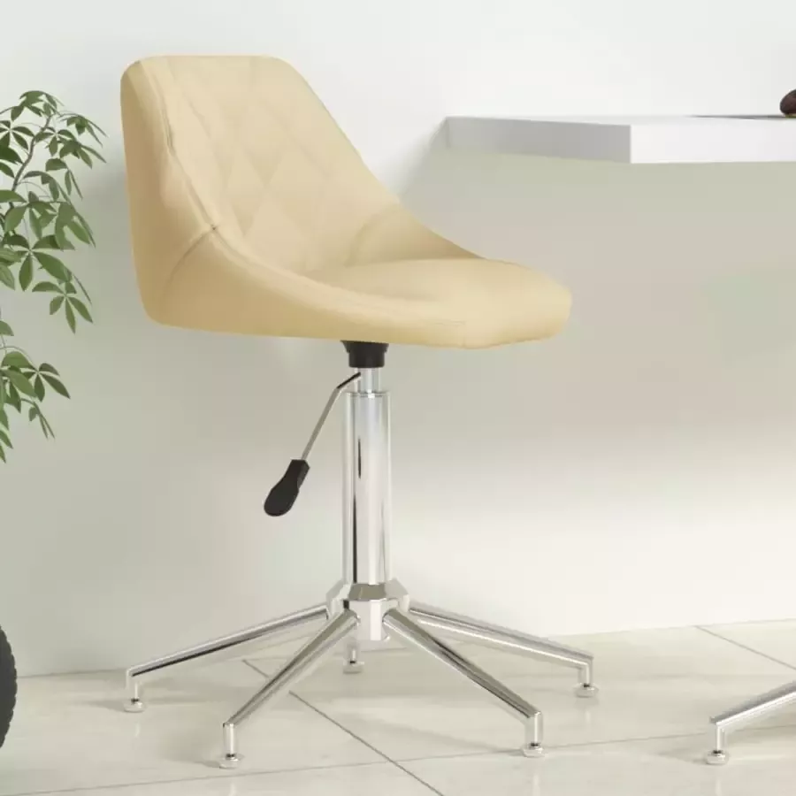 ForYou Prolenta Premium Kantoorstoel draaibaar kunstleer crèmekleurig - Foto 2