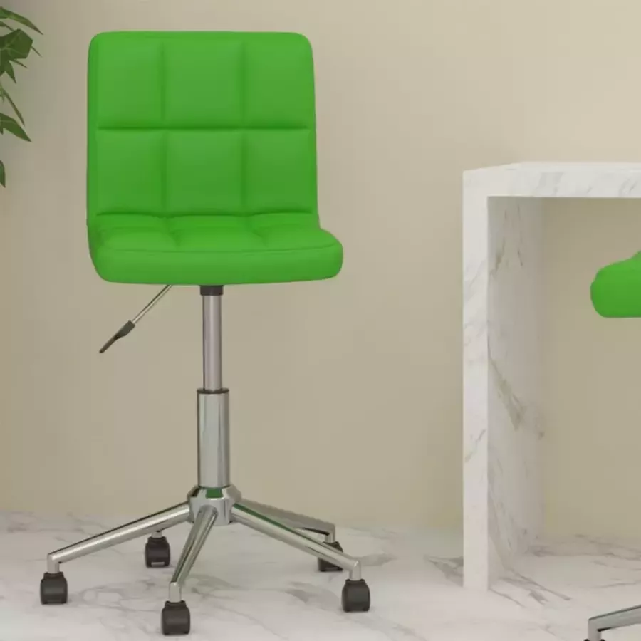 Prolenta Premium Kantoorstoel draaibaar kunstleer groen