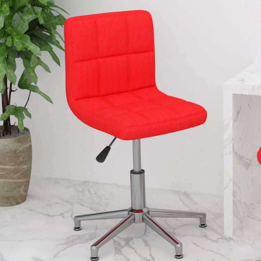 Prolenta Premium Kantoorstoel draaibaar kunstleer rood